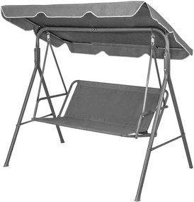 ModernHome Podpera sedadla pre záhradnú hojdačku 140 x 100 cm, šedá ModernHome