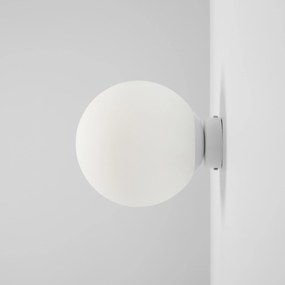 BALL WHITE | Nástenná lampa v bielom prevedení Veľkosť: M