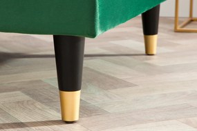 Rohová sedačka Cosy Velvet II smaragdovo zelený zamat