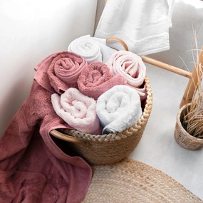 Goldea bambusový uterák/osuška - pastelovo vínový 30 x 50 cm
