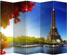 Paraván - Jeseň v Paríži (210x170 cm)