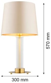 Argon 8541 - Stolná lampa HAMPTON 1xE27/15W/230V béžová