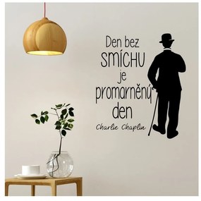 Samolepka na stenu s citátom Ambiance Charlie Chaplin