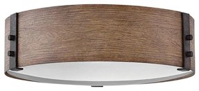 Hinkley HK-SAWYER-F-M-SQ - Stropné svietidlo SAWYER 3xE14/40W/230V pr. 38cm hnedá