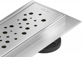 Mexen Flat nerezový sprchový žľab 100 cm vzor M12, 1021100-15