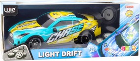 LEAN Toys Športové auto RC na diaľkové ovládanie s osvetlenou karosériou Drift Turquoise