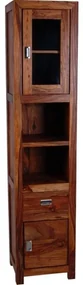 furniture-nabytek.cz - Kúpeľňová skrinka z masívneho dreva palisander 40x35x190