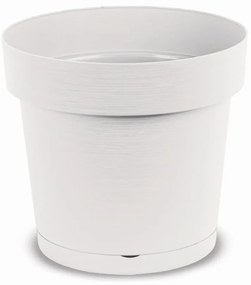 Kvetináč Melrose Glamour 18x17h 2,5lt Biely Mgw18