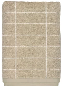 Béžový bavlnený uterák 50x100 cm Tile Stone - Mette Ditmer Denmark