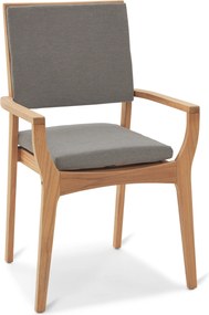 Stohovateľná záhradná stolička z tíkového dreva