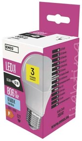 Emos LED žiarovka Classic A60 9W E27 studená biela ZQ5142