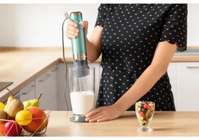 Sencor - Tyčový mixér 4v1 1200W/230V nerez/tyrkysová