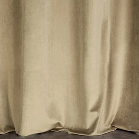 Dekorstudio Zamatový záves ELEN s elegantnou potlačou v béžovej farbe