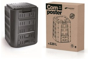Kompostér, 220 l, čierna