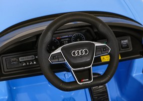 Ramiz Elektrické autíčko Audi RS E-Tron GT pre deti modré + diaľkové ovládanie + pohon 4x4
