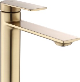 Rea Storm, vysoká umývadlová batéria h-295, zlatá matná, REA-B7962