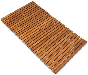 Casaria Kúpeľňová predložka LINE, akáciové drevo 80x50x1cm, hnedá