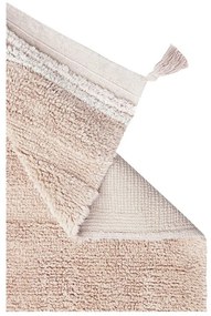 Svetloružový prateľný ručne tkaný bavlnený koberec 90x130 cm Bloom Rose – Lorena Canals