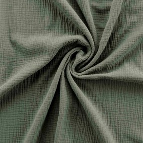 Kaki mušelínové obliečky na jednolôžko 140x200 cm Angelia – douceur d'intérieur