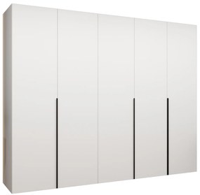 Šatníková skriňa 250 cm Alice 1 (biela + čierna). Akcia -20%. Vlastná spoľahlivá doprava až k Vám domov. 1126126