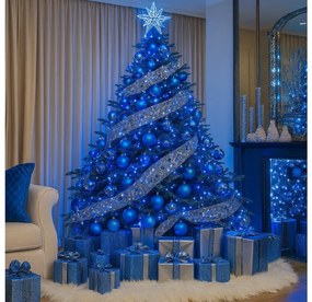 Vianočné svetielka vnútorné modré 100 LED