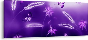 Obraz - Motýlia lúka (120x50 cm)