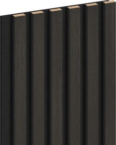 Mexen Lam-F, akustické stenové lamely 275 × 30 cm, plstený podklad 8 mm, technická dyha, orech striebristý, S105-275307-3015-009