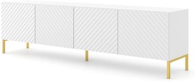 TV stolík/skrinka Surfy 4D (biela). Vlastná spoľahlivá doprava až k Vám domov. 1057587