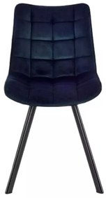LuxuryForm DESIGN Stolička ORLEN VELUR - tmavo modrá