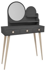 Kozmetický stolík Ruges Anthracite