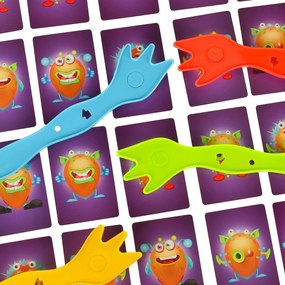 KIK Chyť príšerky – interaktívna rodinná hra pre deti 3+ na tréning pamäti a postrehu