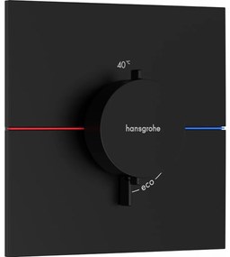 Hansgrohe ShowerSelect Comfort E - Termostat pod omietku, čierna matná 15574670