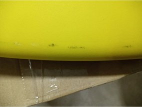 AKCE Žltá plastová stolička KATO II. akosť