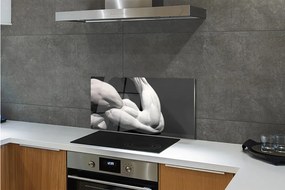 Nástenný panel  Sval black and white 125x50 cm