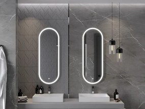 Mexen Bono osvetlené kúpeľňové zrkadlo 45 x 120 cm, LED 6000K, proti zahmlievaniu - 9816-045-120-611-00
