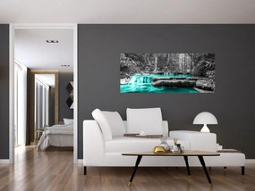 Obraz - Zimná rieka (120x50 cm)