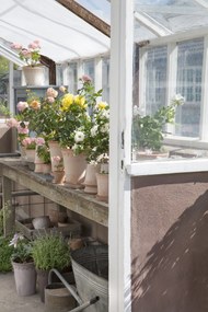 Malý kvetináč Københavner vysoký s podstavcom 18 cm ružový