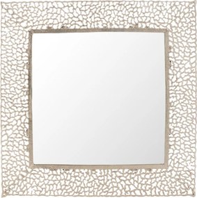 Champagne nástenné zrkadlo Coral - 71*1*71 cm