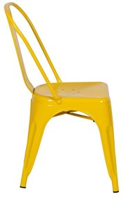 Žlté kovové jedálenské stoličky v súprave 2 ks – Ixia