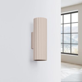 Taupe kovové nástenné svietidlo ø 6,5 cm Gleam – Sollux