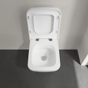 VILLEROY &amp; BOCH Collaro Combi-Pack, závesné WC s DirectFlush + WC sedátko s poklopom, s QuickRelease a Softclosing, biela alpská, s povrchom CeramicPlus, 4626HSR1