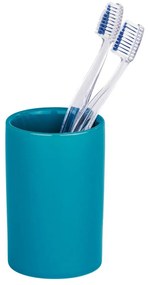 Petrolejovomodrý pohárik na zubné kefky Wenko Polaris Petrol