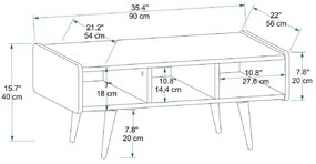 Konferenčný stolík Line Walnut