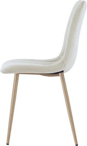 Béžová zamatová stolička LAVA CAMEL BEIGE