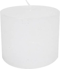 Biela nevonná sviečka M valec - Ø10*10cm