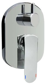 Mereo Mereo, Sprchová podomietková batéria s prepínačom, Mada, Mbox, guľatý kryt, MER-CBQ60106MB