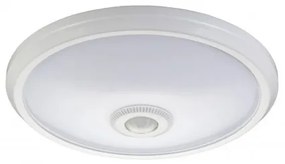 FULGUR Nástenné / stropné LED osvetlenie s čidlom a núdzovým modulom DARINA, 16W, denná biela, 29cm, okrúhl