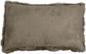 Vankúš z králičie kože Rabbi hnedá - 50 * 30 * 10cm