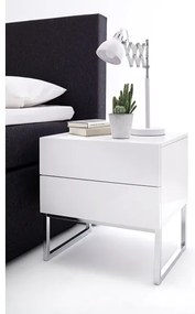 Nočný stolík ROCKY biely