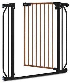 Lionelo - Bezpečnostná zábrana TRUUS SLIM čierna/hnedá